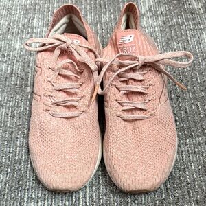 New Balance Women's Pink Knit Sneakers